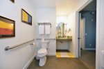 This full bath is completely ADA compliant.